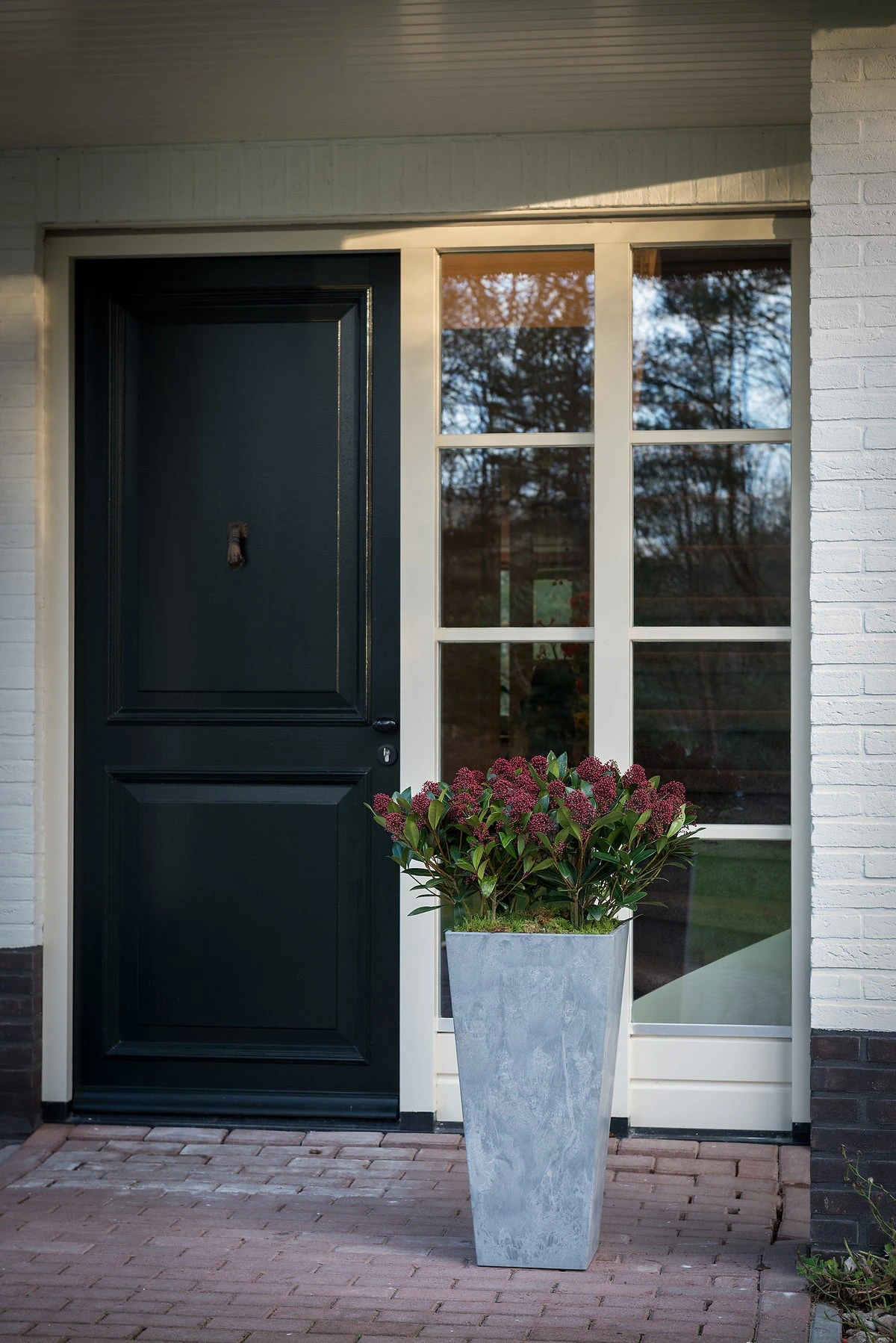 Artstone Plantenbak Ella 35 X 35 X 70 Cm Grijs 2 Artstone Plantenbak Ella 35 X 35 X 70 Cm Grijs - Afbeelding 2