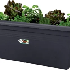 Elho Green Basics Garden Xxl Bloembak L 80 H 34 Cm Zwart