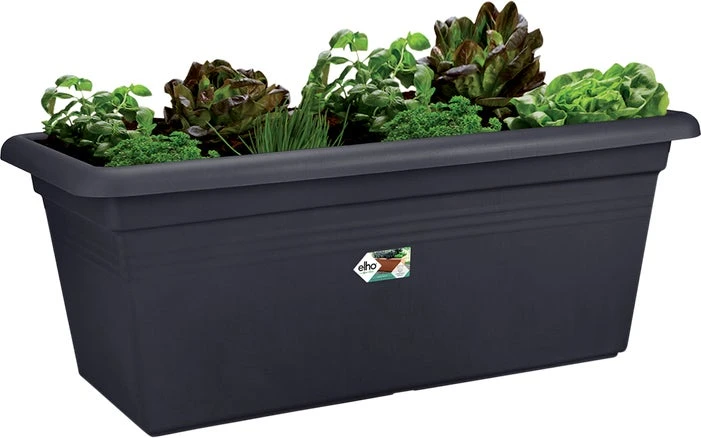 Elho Green Basics Garden Xxl Bloembak L 100 H 40 Cm Zwart 1 Elho Green Basics Garden Xxl Bloembak L 100 H 40 Cm Zwart