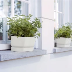 Elho Plantenbak Greenville Wit 69 X 20 X 18 Cm -Boom Hart Verkoopwinkel 8711904357672 3