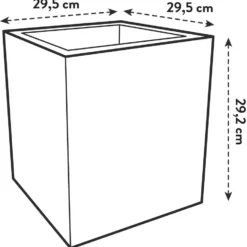 Elho Plantenbak Vivo Next Wit 30 X 30 X 30 Cm -Boom Hart Verkoopwinkel 8711904499242 2