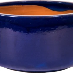 Mega Collections Schaal Glazuur D 31 Cm Blauw