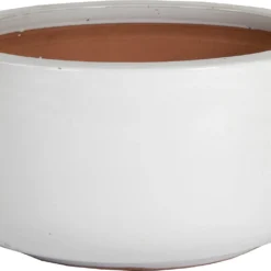 Mega Collections Schaal Glazuur D 38 Cm Wit