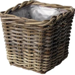 Van Der Leeden Plantenbak Grijs 27 X 27 X 25 Cm