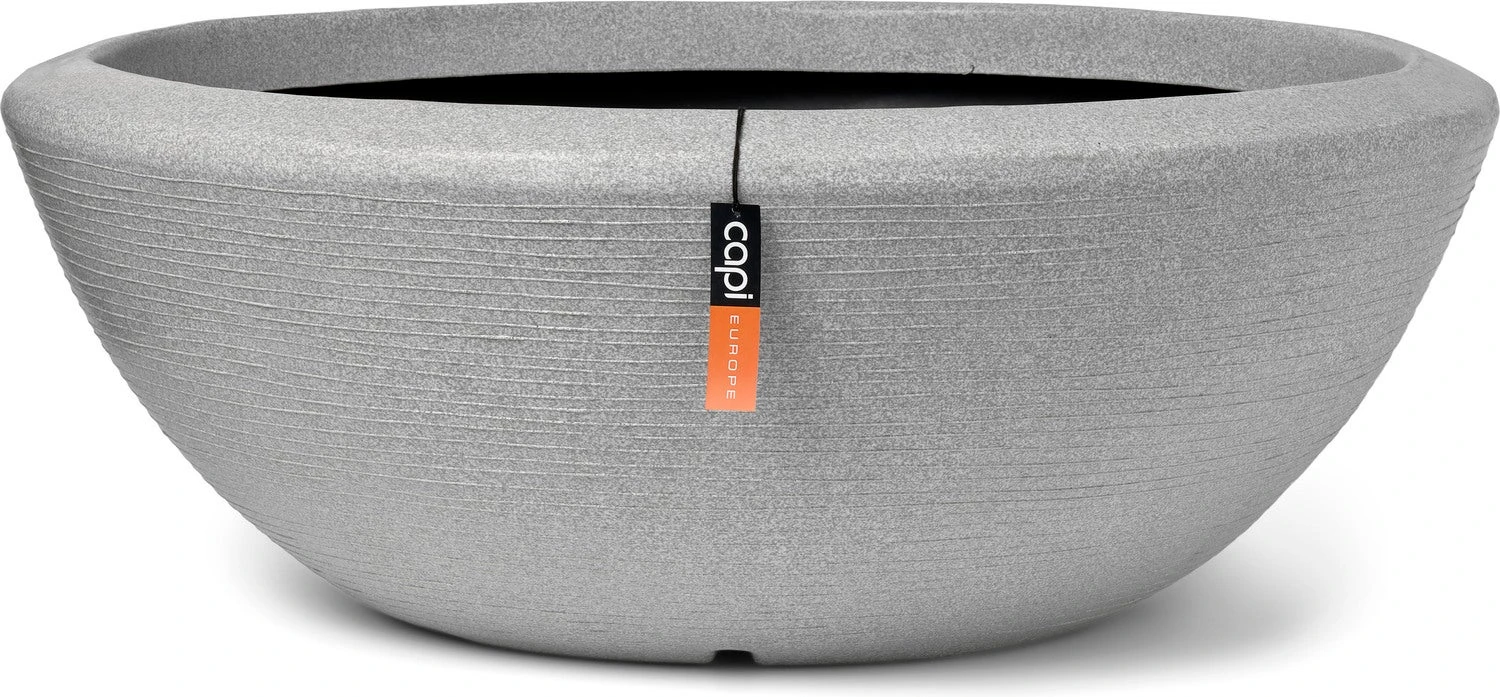 Capi Europe plantenschaal Granite grijs D 122 H 46 cm 1 Capi Europe plantenschaal Granite grijs D 122 H 46 cm