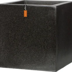 Capi Europe Plantenbak Lux Terrazzo Zwart 50 X 50 X 50 Cm