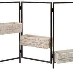 Intratuin Plantenrek Brian Wit / Naturel 39 X 13 X 70 Cm