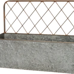 Intratuin Muur Bloempot Tim Grijs 51,5 X 18,5 X 38 Cm