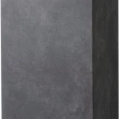 Intratuin Bloempot Kubus Hoog Antraciet 40 X 40 X 80 Cm