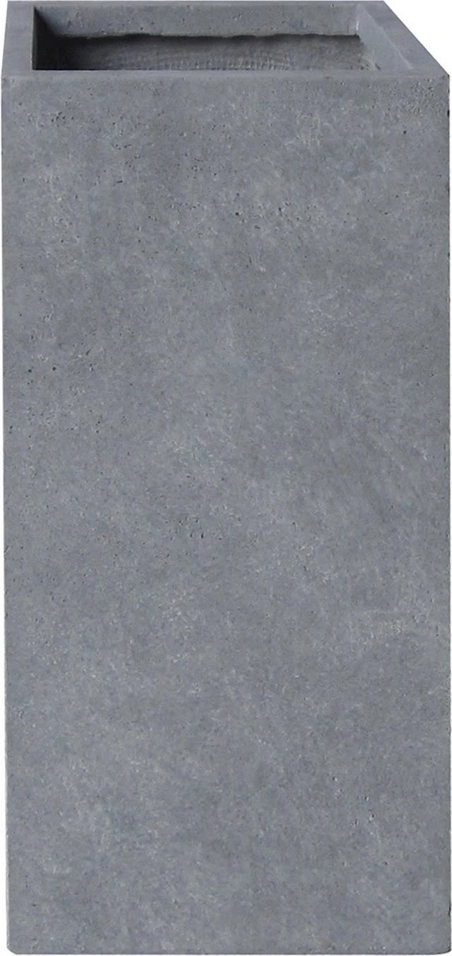 Intratuin Bloempot Kubus Hoog Lichtgrijs 23 X 23 X 50 Cm 1 Intratuin Bloempot Kubus Hoog Lichtgrijs 23 X 23 X 50 Cm