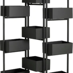 Mica Decorations Tuinscherm Met Plantenbak Nando Zwart 40 X 25 X 178 Cm